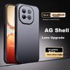 IQOO Z10 Turbo Phone Case, Vivo IQOO Z10 Turbo Protective Cover, AG Frosted Lens Full Protection Anti-Drop Simple Stylen, Graphite Black Outer