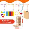 Heculos Jenga Balance Board, Wooden Montessori Toy, Family Game