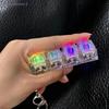 Rgb Lighting Creative Decompression Keychain Stress Relief Artifact Keyboard Switch Tester Illuminated Transparent Keycaps