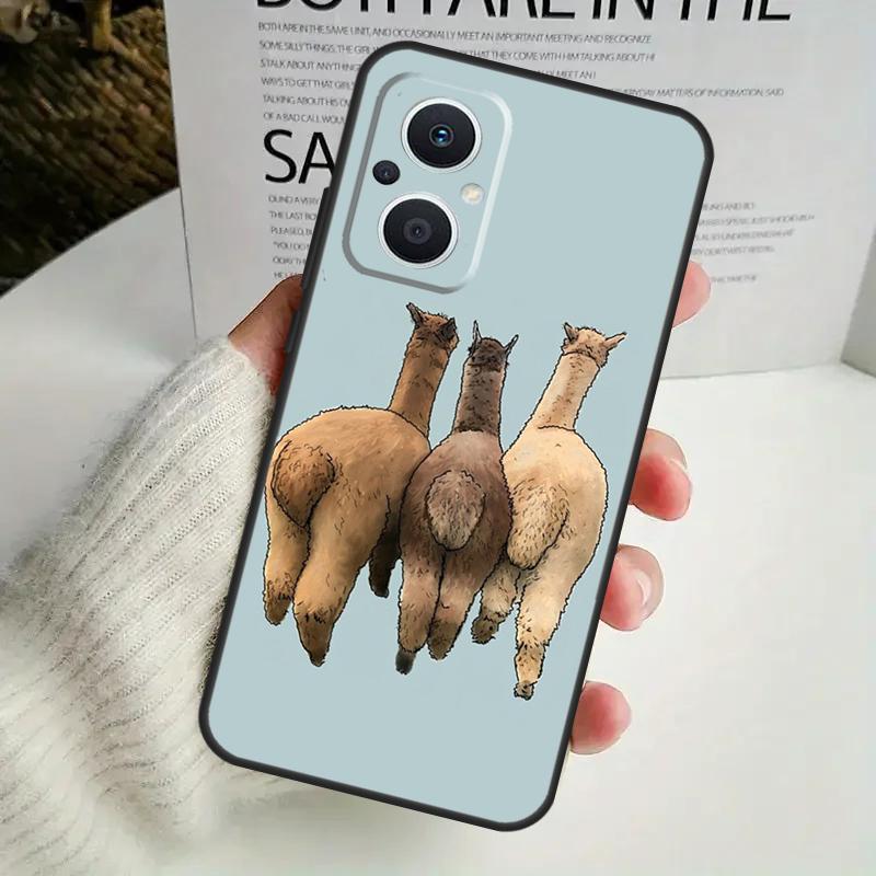 

Cute Alpaca Donkey Case For OPPO Reno 13F 14F 12F 10 11 12 13 14 Pro 8T 7 8 Lite OPPO Find X6 X5 X8 X9 Pro Cover OPPO Find X9