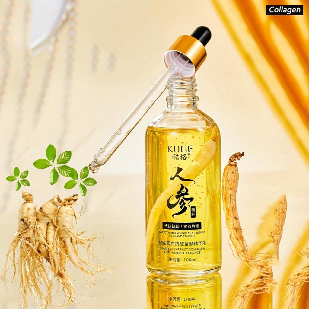 Ginseng Collagen Essence Anti-Aging Serum for Face, Hydrating Firming