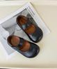 Frühling 2026 Koreanischer Stil Leder Prinzessin Ballerinas für Mädchen - Weich, Rutschfest, Flaches Design