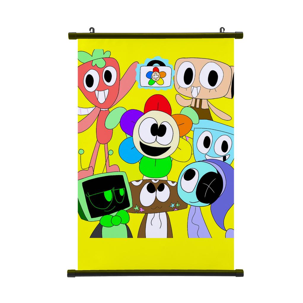 Dandy's World Wall Scroll Poster Anime Starry Night Astro Poster Hanging Painting Home Decoration