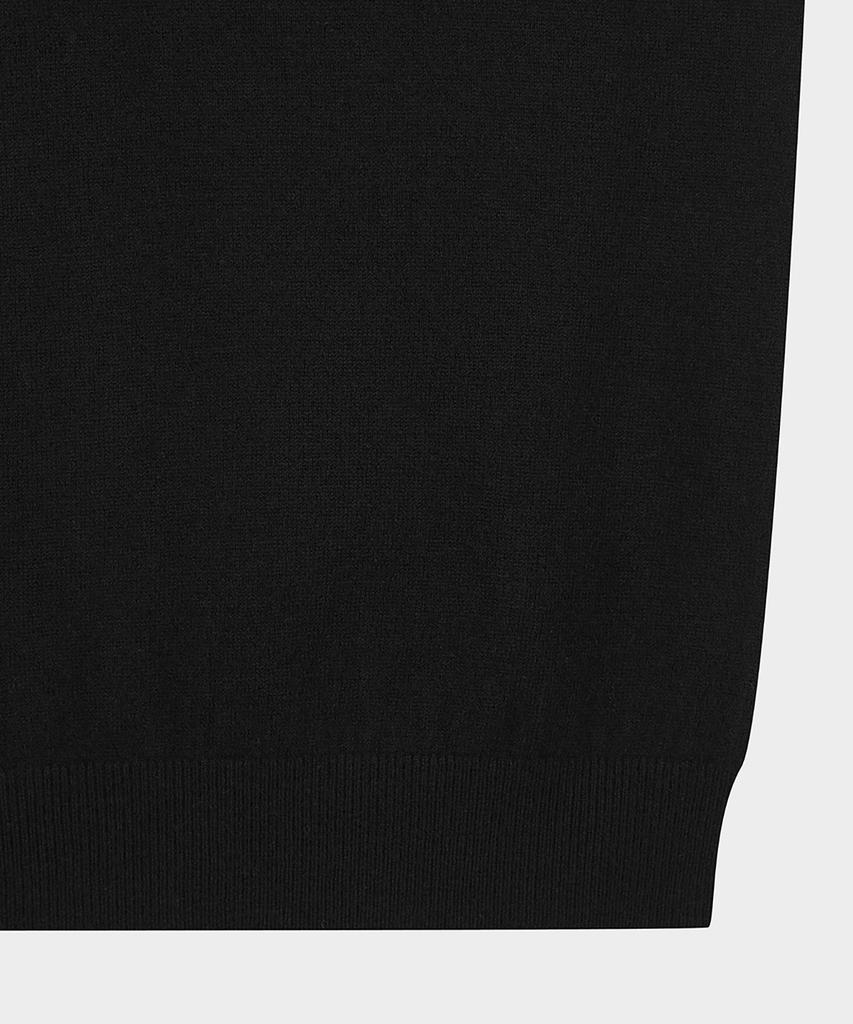 BROOKS BROTHERS Wool Half-Neck Sweater (Black) (Bbwumb1013Uef)