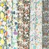 45*155 Pastoral Floral Printed 100% Cotton Fabric Chrysanthemum Trumpet Flower Pattern DIY Sewing Quilt Dress Clothing Material