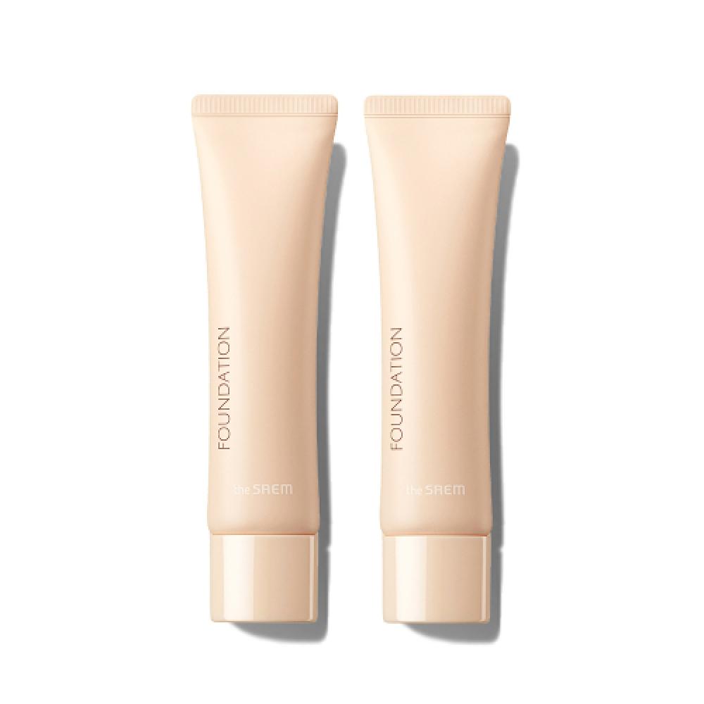 Thesaem Airy Cotton Foundation 2pack 2colors 02 natural beige/02 natural beige