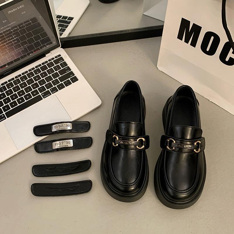 

Platforms Loafers Spring 2025 New Style Round Toe Non Slip Comfortable Casual Shoes Fashion Slip on Women s Flat Retro Shoes 40