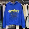 Maglione con stampa ragnatela, con cappuccio, pullover, casual, largo, nuovo