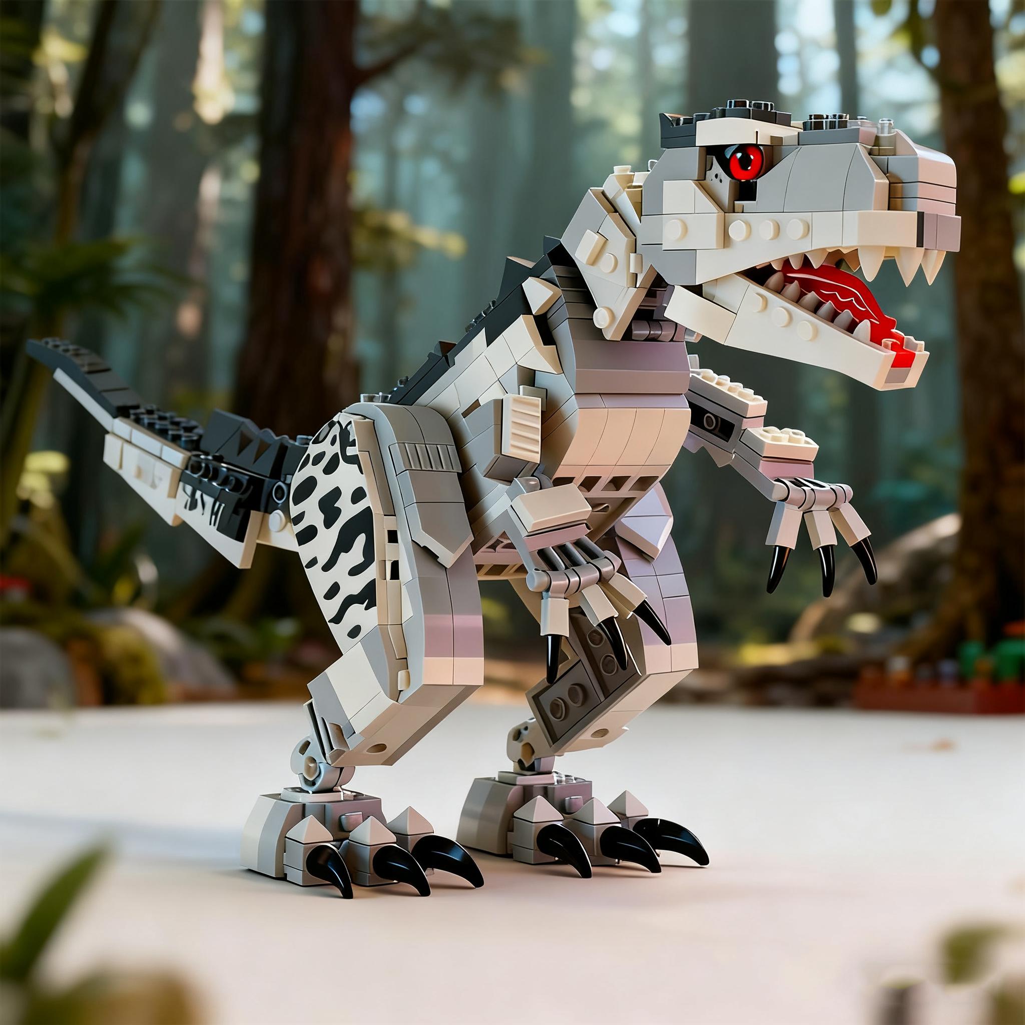 Dinosaur World DIY Dinosaur Building Blocks Tyrannosaurus Rex Mecha Animal Building Blocks Children Toys Christmas Holiday Gift