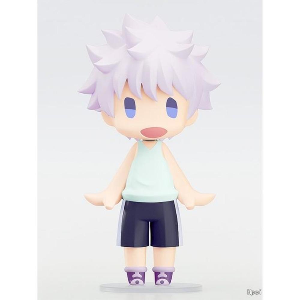 10CM Anime Hunter × Hunter Gon Freecss Figure Killua Zoldyck Standing Model Toy Doll Aciton Figure PVC Desktop Ornament Gift With box