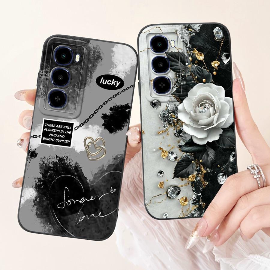 For Itel City 100 4G Phone Case Shell flower 2025 Painted Soft Silicone Proective Coque For Itel City100 Back Cover 6.75''