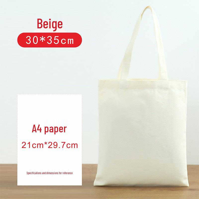 Customizable Eco-Friendly Canvas Tote with Logo or Hand-Painted Designs - Blank Cotton Bag Available for Personalization.