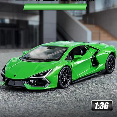 5 Zoll Metallauto-Simulation Druckguss & Spielzeugfahrzeug Lamborghini Revuelto Supercar RMZ Stadt 1:36 Geschenke aus Legierungsmodellen für Kinder