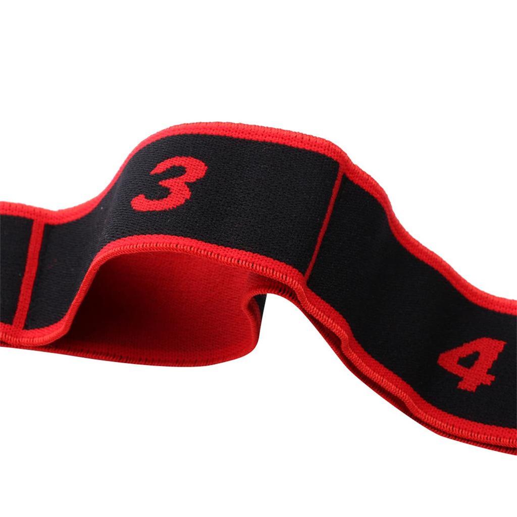 Tiuimk Elastiband Resistance Loop Bands 8 Gym Yoga Exercise Stretching Women Workout 90cm 15kg (Red, 90x4cm)