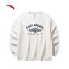 Anta Men's Retro Letter Print Pullover Sweatshirt