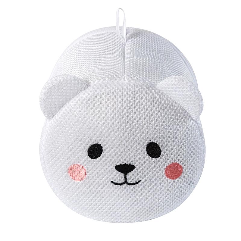 Machine-Wash Special Home Use Polyester Anti-Deformation Bra Mesh Bags Laundry Brassiere Bag Cleaning Underwear Sock Cartoon
