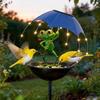 Premium Metal Material Outdoor Solar Bird Feeder Solar Powered Bird Feeder  Outdoor Spaces