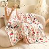Weihnachtsrot Winterdecke Bezug Weiche Flanelldecke Korallenvlies Sofa Decke Multifunktionale Universelle Dicke Nickerchen Decken