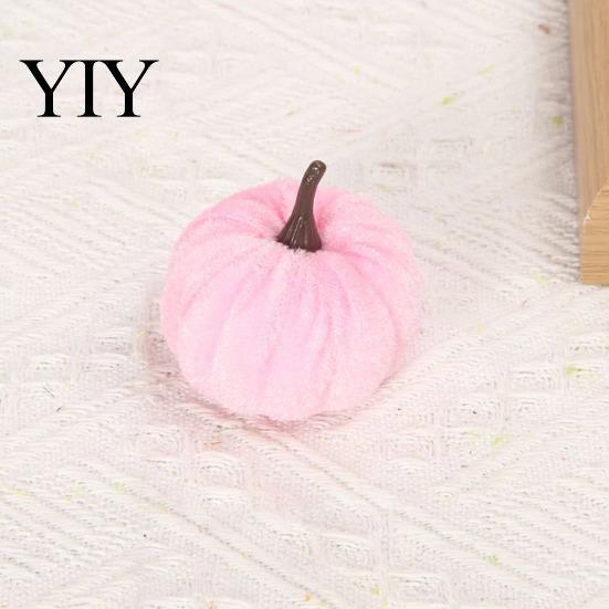 Plush Pumpkin Decor for Fall 20 PCS Velvet Decorative Ornaments, Multi-Color Artificial Harvest Pumpkins Home Mantel Table Shelf, Farmhouse