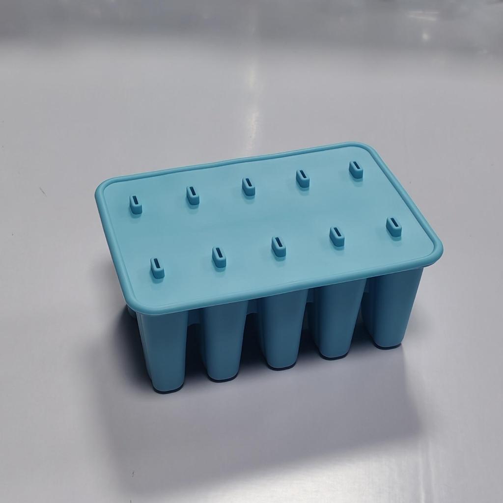 Silicone Ice Cream Mold: 10, 6, 4, 12 Cavities, Easy Release, Food Grade for Homemade Popsicles