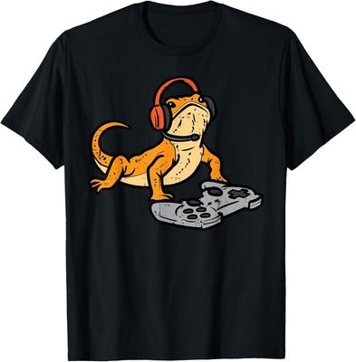 Bartagame Videospiele Lustiges Gamer Tier Männer Jungen Geschenk Unisex T-Shirt