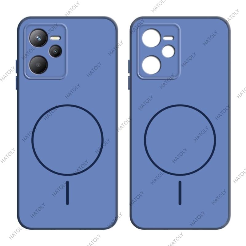Чехол для Realme C35 4G Чехол для Realme C35 из ТПУ Ударопрочный Защитный чехол Обложка для Realme C35 4G Realme Narzo 50A Prime 4G Non-magnetic&For Realme C35 синий
