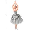 Christmas Ornaments Stree Decoration Girl Bithday Gift Xmas Plastic Hanging Decoration Dancing Silver Tutu Ballerina Christmas Gifts