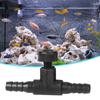 20PCS Black ABS Aquarium Tee Connector 3 Way Tubing Volume Air Flow Control Valve Fish Tank Oxygen Pump Accessories