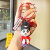 Exquisite New Chinese Style Panda Keychain Perfect Couple Pendant Silicone Key Ring Gift