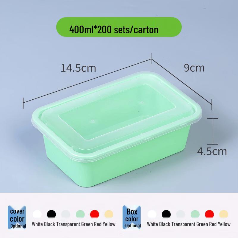 Chuzhou Rectangular Disposable Meal Boxes with Lids