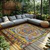 Tibetan Mandala Carpet Prayer Rug Floor Mat Persian Area Rug Home Decor Zen Buddhist Tapestry Living Room Bedroom Dorm