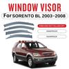 Weathershields Wind Rain Guard Roof Sun Rain Shade Vent Visor Spoiler Wing For Kia Sorento 2003-2020 Window Visor Accessories