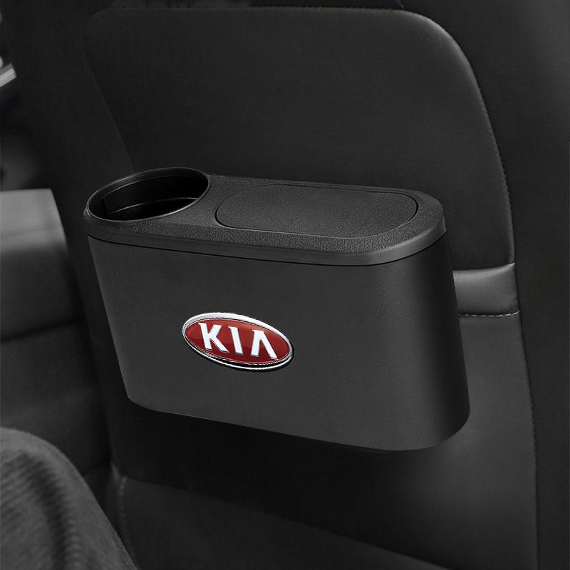 1ks Popelnice Auto Znak Koš na Odpadky Úložný Kontejner Auto Příslušenství Pro KIA Sportage Rio 3 4 Ceed JD Picanto Soul Stonic Niro K5