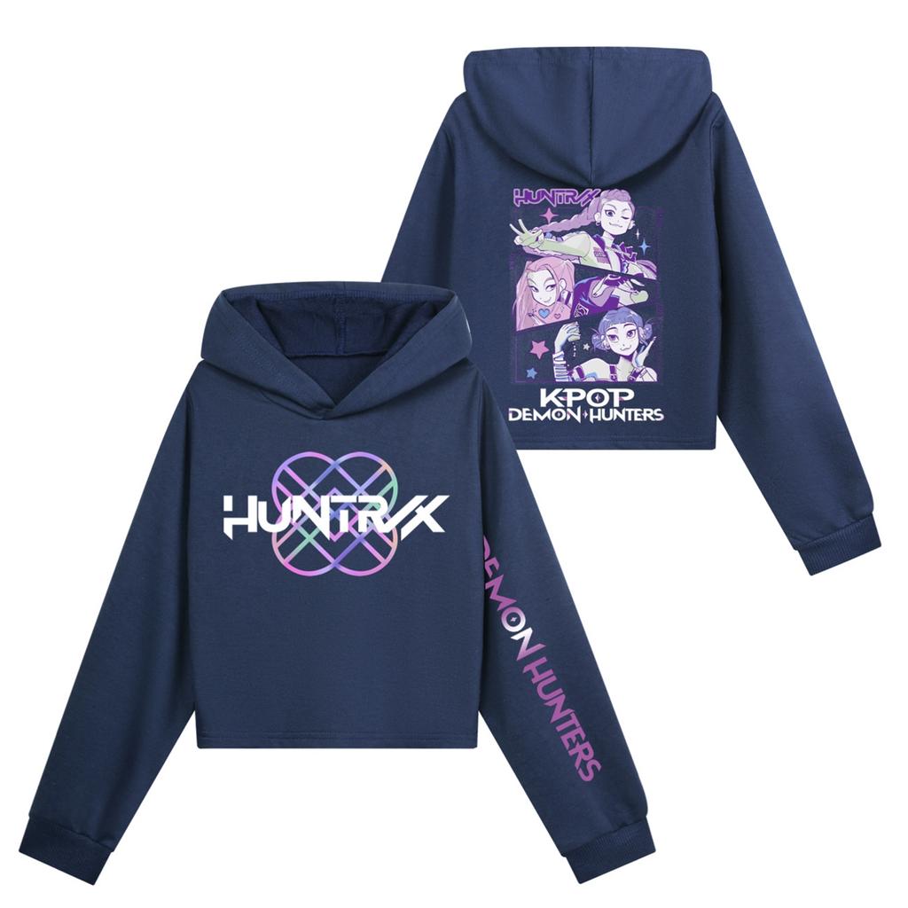 Kids' Long Sleeve Loose Pullover Letter Print Drawstring Hooded Sweatshirt