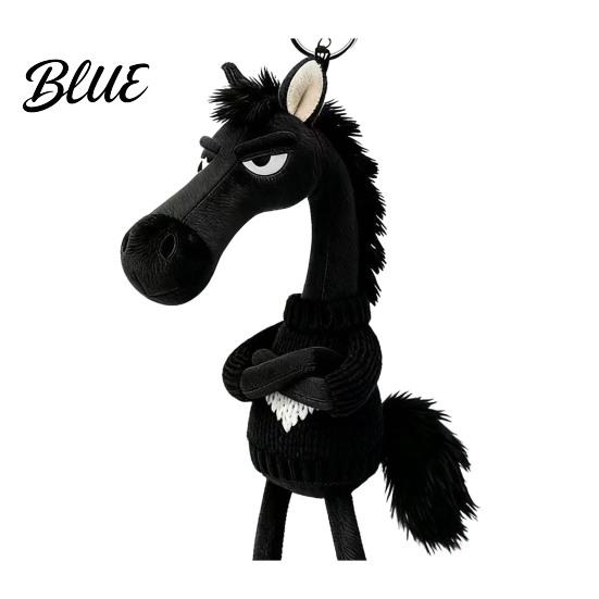 Soft Horse Pendant Keychain Plush Cute Cartoon in Sweater Mini