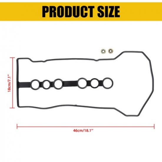 Valve Cover Gasket Set w/Grommets Fits 00-08 Toyota Corolla 1.8L L4 DOHC EXV