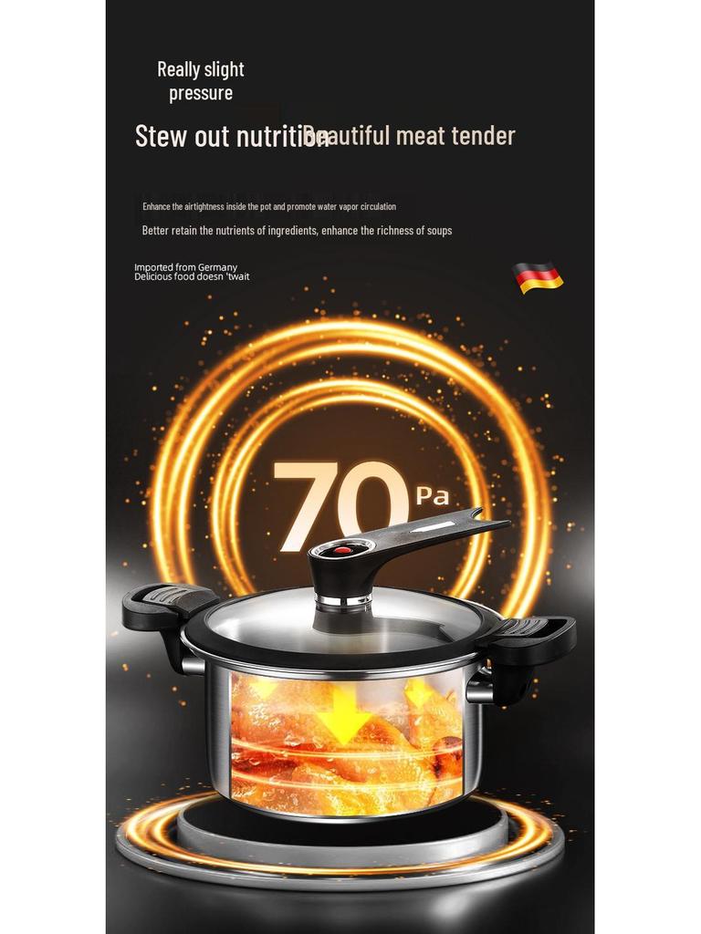 Xiyijia 304 Multi-Functional Double-Handle Large Capacity Pressure Cooker