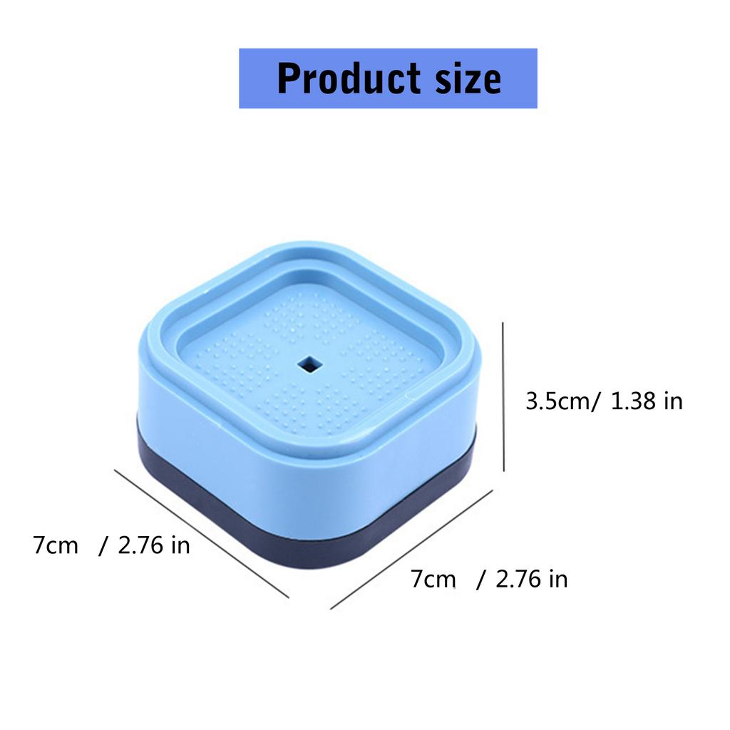 Pack of 4 Washing Machine Risers Adjustable Stackable Height Furniture Lifter for Desk Couch Chair Dorm Room Use