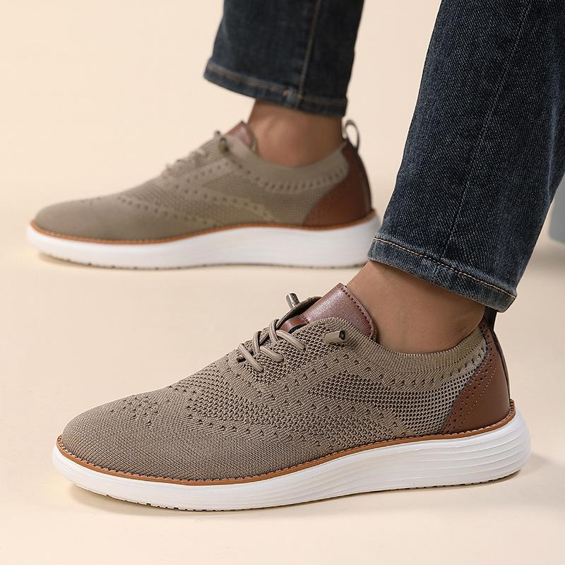 

Foreign trade 2025 casual men s shoes 2025Temu loafers men s large size breathable fly-woven mesh shoes 40