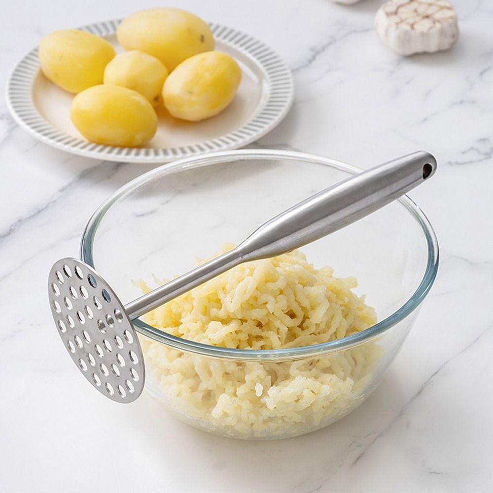 Non-Slip Manual Potato Masher Hand Press Garlic Press Potato Press Potato Ricer  Complementary Food