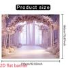 2D Elegant Lilac Floral Tunnel Backdrop Magical Wedding Photography Prop