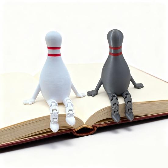 Bowling Buddy Figurine Bowling Ball Ornament with Articulated Legs Mini Bowling Pin Decoration Collectible for Home Office Shelves Desks Tables