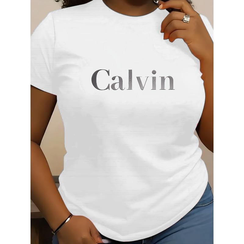 

Женская стильная футболка с принтом, короткий рукав, повседневный летний модный топ S белый