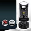 Motorrad LED Scheinwerfer Birne Hohe Helligkeit Fischaugen Lampe Kit Aluminium 12‑24V Fern- und Abblendlicht Y8 H4