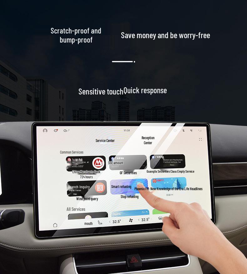 Zeekr 9X Screen Protector: Compatible with 25 Models - Central Control Navigation Tempered Film for Car Interior