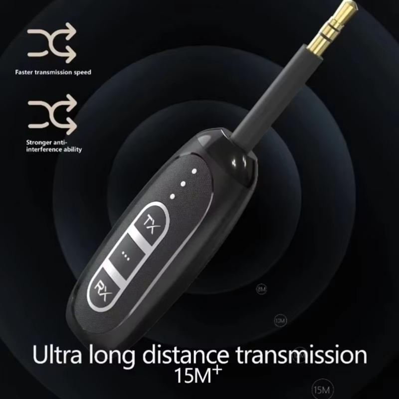 Portable Wireless Transmitter And Receiver Double Channel 20H Runtime Low Power Design Suitable For Home Theater Car Use