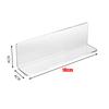 Acrylic L-Shaped Baffle for Bathroom Mirror Cabinet - Gap Partition To Prevent Falling, Storage Rack for Cosmetics & Toiletries