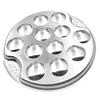 Escargot Plate 12-Holes Stainless Steel Snail Mushroom Escargot Baking Plate Dishes for Escargot
