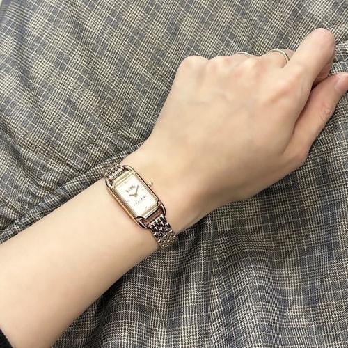 Coach Women's Cady Rose Gold Rectangular Watch 14504171