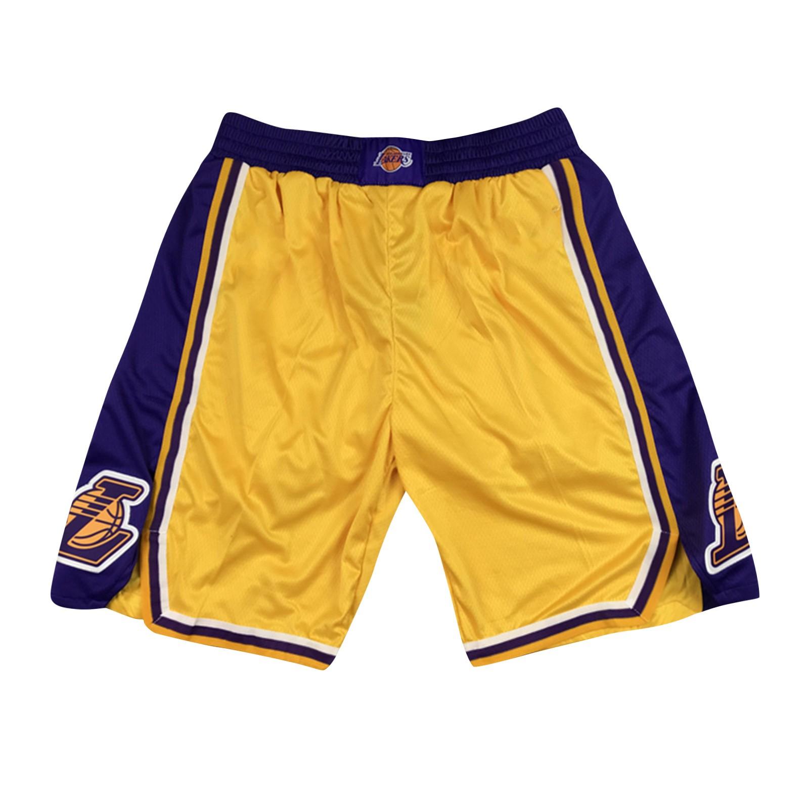 

Retro Embroidered Drawstring Cropped Basketball Shorts Training Shorts XL жовтий
